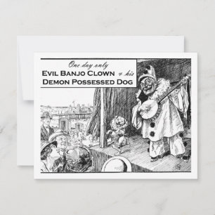 Carte Un Jour Seulement : Evil Banjo Clown