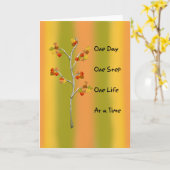 Carte Un Jour Un Pas (Fleur jaune)