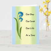 Carte Un jour une étape (Fleur jaune)