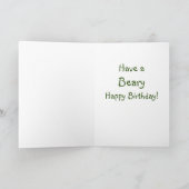Carte Un joyeux anniversaire à Beary (Intérieur)