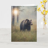 Carte Un joyeux anniversaire à Beary (Fleur jaune)