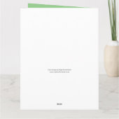 Carte Un joyeux anniversaire à un danseur de la campagne (Dos)