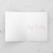 Carte Un joyeux anniversaire minuscule danseuse, enfant  (Intérieur)