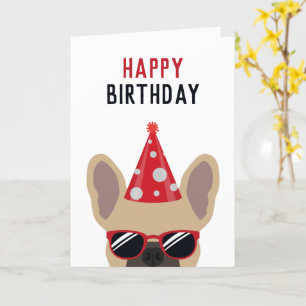 Carte Un joyeux anniversaire pour un chien de taureau fr