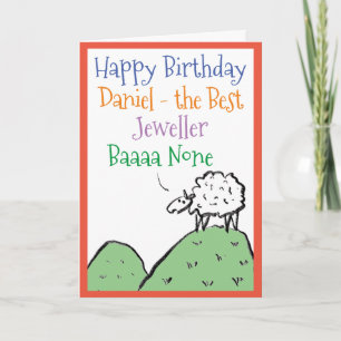 Carte Un joyeux anniversaire pour un joaillier