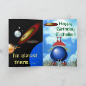 Carte Un joyeux anniversaire pour un petit Alien (Intérieur)
