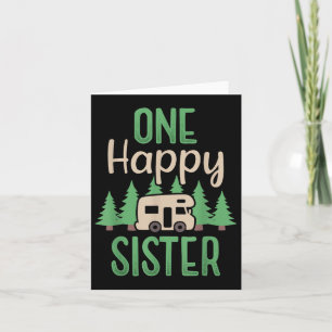 Carte Un Joyeux Camper Bonne Soeur Première fête d'anniv