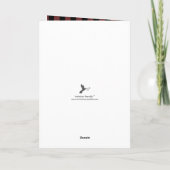 Carte Un Joyeux Camper Forêt Plaid 1er anniversaire (Dos)