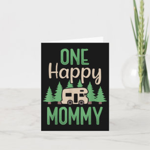 Carte Un Joyeux Camper Happy Momy Fête d'anniversaire