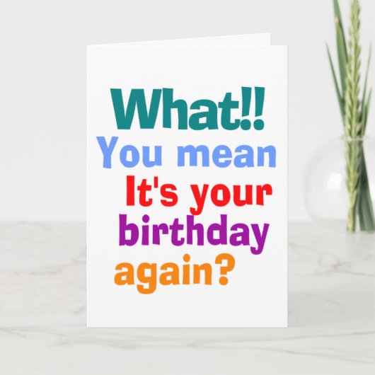 Carte Un joyeux souhait d'anniversaire (Devant)