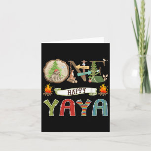 Carte Un Joyeux Yaya Camper 1er Anniversaire Camping Our
