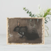 Carte Un lapin noir | Joseph Crawhall (Debout devant)