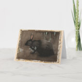 Carte Un lapin noir | Joseph Crawhall (Devant)