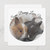 Carte Un Lapin T'Aime (Devant / Derrière)