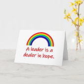 Carte Un leader est un concessionnaire en espoir (Fleur jaune)