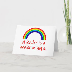 Carte Un leader est un concessionnaire en espoir