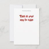 Carte Un lièvre portant une couronne royale (lièvre au t (Dos)