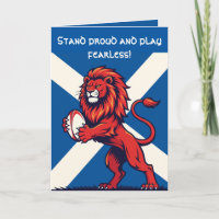 Un Lion Rampant Écossais Puissant