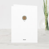 Carte Un mandala merveilleux de joyeux anniversaire de (Dos)