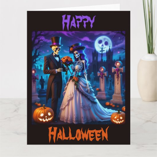Carte Un Mariage d'Halloween (Devant)