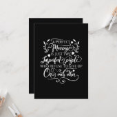 Carte Un mariage parfait est juste deux personnes imparf (Devant/Arrière en situation)