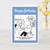 Carte Un membre du club de remise en forme est épuisé (Fleur jaune)