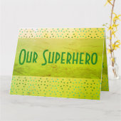 Carte Un Merci de super-héros (Fleur jaune)