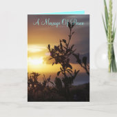 Carte Un Message De Paix (Devant)