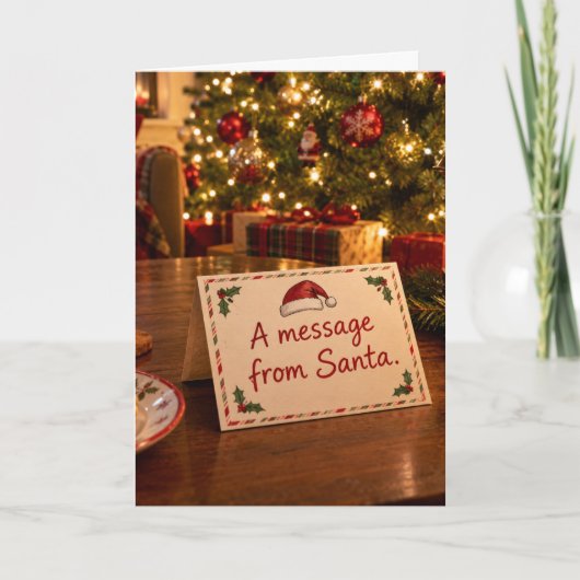 Carte Un message du Père Noël (Devant)