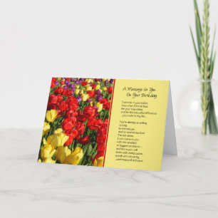 Carte Un message pour vous à votre anniversaire...religi