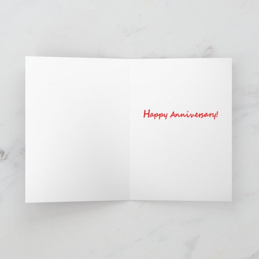 Carte Un message spécial d'anniversaire de mariage (Intérieur)