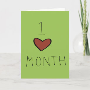 Carte Un mois d'anniversaire