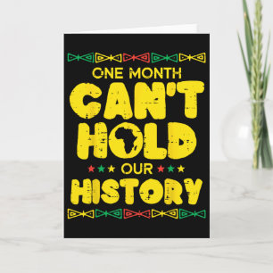 Carte Un mois ne peut contenir notre histoire des hommes