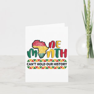 Carte Un mois peut tenir notre histoire Black Histoire M