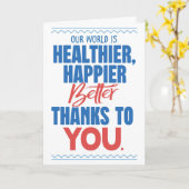 Carte Un monde meilleur pour la santé grâce à vous (Fleur jaune)