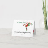 Carte Un mot à Santa ! (Dos)