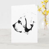 Carte Un mot de votre fidèle ami (Fleur jaune)