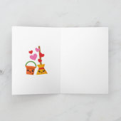 Carte Un motif de cœurs d'amour durable (Intérieur)