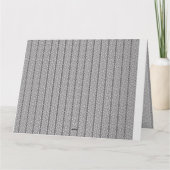 Carte Un motif géométrique blanc et gris remplit l'image (Dos)