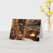 Carte Un Noël de l'époque victorienne (Fleur jaune)