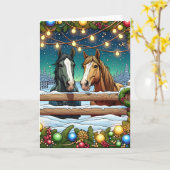 Carte Un Noël juif | Pun à cheval (Fleur jaune)