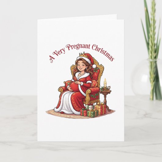 Carte Un Noël très enceinte (Devant)