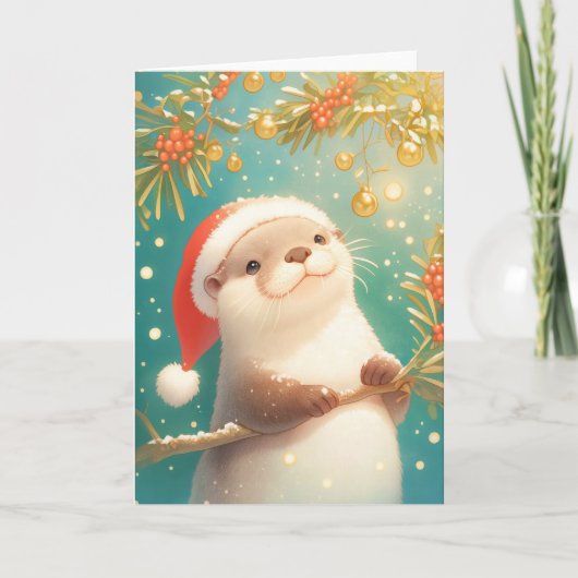 Carte Un Noël très loutre (Devant)