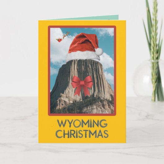 Carte Un Noël Wyoming drôle (Devant)
