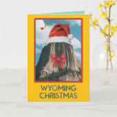 Carte Un Noël Wyoming drôle (Fleur jaune)