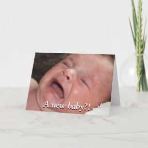 Carte Un nouveau bébé ? ! Bonne chance avec cela ! Drôle
