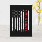 Carte Un nouveau citoyen américain, une fière nouvelle c (Fleur jaune)