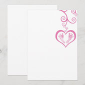 Carte Un nouveau cœur pour aimer, fille (Devant / Derrière)