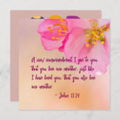 Carte Un nouveau commandement que je donne à Christian F (Devant / Derrière)