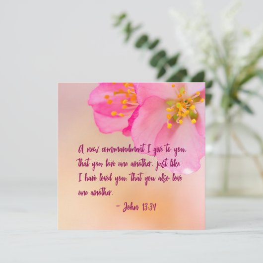 Carte Un nouveau commandement que je donne à Christian F (Debout devant)